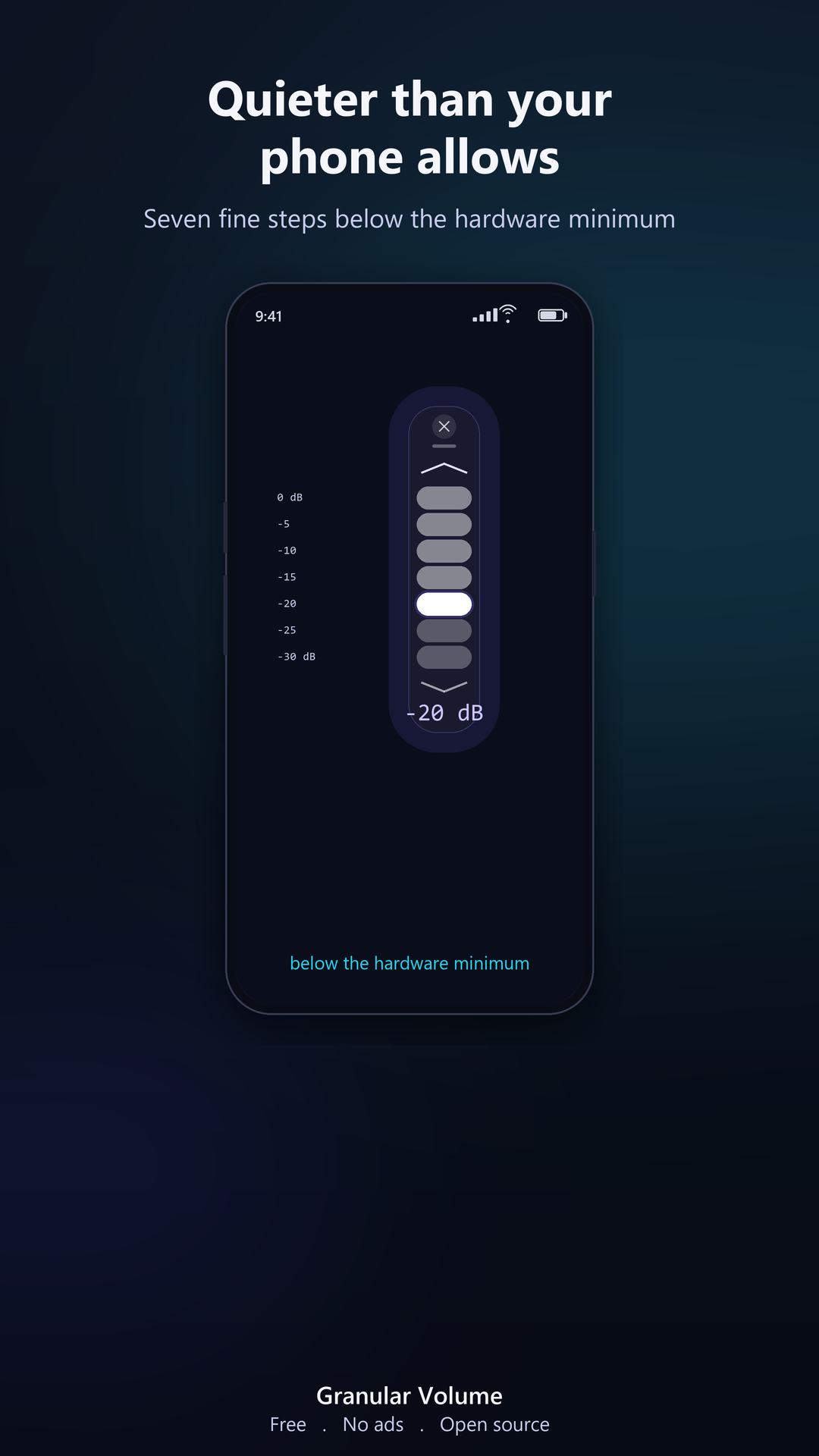 Quieter than your phone allows
